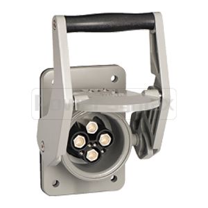 PowerSyntax Shore Power High Current Industrial Panel Mounted Female Socket 4P