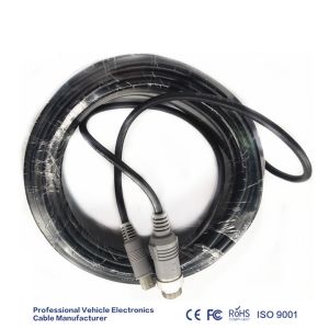 Waterproof Mini Din Pinout Plug Shieled 6 Pin Vehicle Mobile Camera Cable