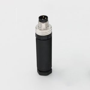 KRONZ M8 Circular Connector with Alloy Material Black Push Locking for Field