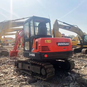 DH55 Used Doosan Excavators 36KW Rated Power 0.2m3 Bucket Capacity High