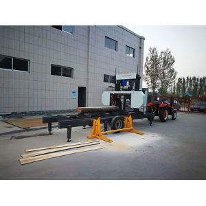 China Hydraulic Horizontal Band Sawmill with Petrol/Diesel engine Powered on sale