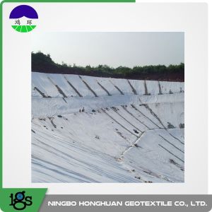 Cheap PET / PP Filament Non Woven Geotextile 350GSM White For Road Stabilization for sale