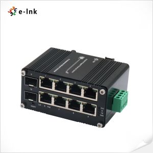 Mini Managed Industrial Ethernet Switch SFP Redundant Power Inputs