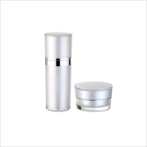Double Layer Jar Face Cream Plastic Empty Face Cream Jars 100g