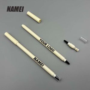 Custom color private label plastic tube twist up round shape lip liner lip