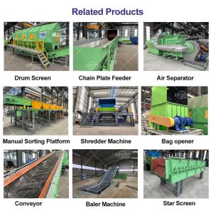 Garbage Msw Processing Plant Waste Recycling Machine 20tpd Capacity