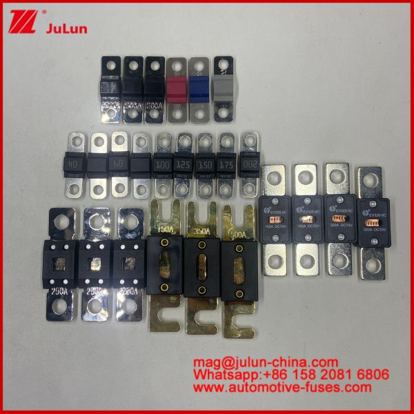 Quality Fuse Holder Easy Bolt Fuse Electric Vehicle Flat Medium Speed Break Bolt-On Car Installation Fork Anl Fuse 25A 35A  60A   125A  150A 225A 275A 400A wholesale