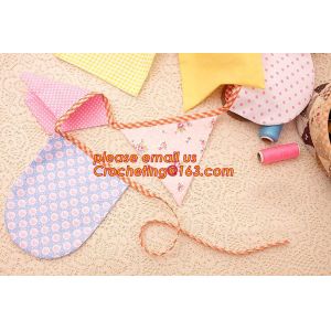 triangle decorative hanging banner, DIY home decoration banner /event party