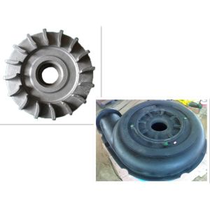 Rubber Lined Anti Acid Sump Pump Parts , Frame Plate Liner Single Stage