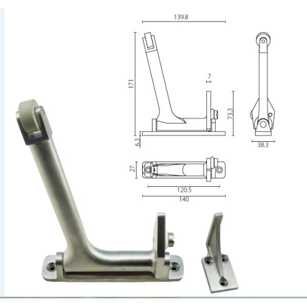 Overhead Door Selector Door Accessories Visible Instaltion for Double Doors