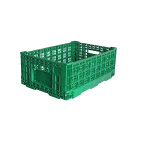 Custom Plastic Turnover Box Light Ventilated Stackable Plastic Crates Foldable