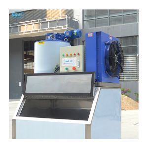 Long Service Life 1.8HP Customized Air Cooling Industrial Flake Ice Machine for