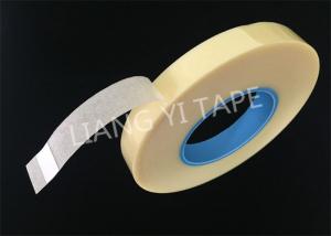 Cheap Polyester Film Non Woven Fabric Tape , Rubber Adhesive Yellow Insulation Tape for sale