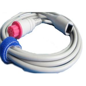 GE Datex Ohmeda Ibp Cable 10 Pin Connector Grey HP Ibp Cable 3M