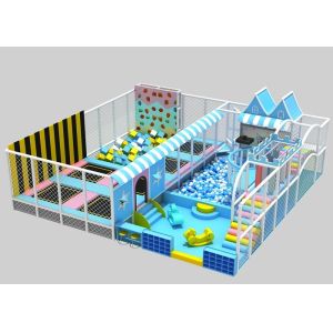 Volcano Climbing Indoor Large Rectangular Trampoline Ninja Course Foam Zone