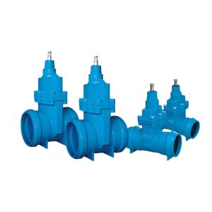 EKB Resilient Seated Solid Wedge Gate Valve WCB Valve Body With Socket Ends