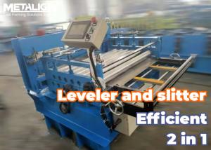 Cheap Efficient 0.8-1.5mm Slitting And Cutting Machine With Leveling Machine And Hydraulic Cutter for sale