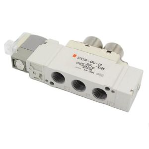 Cheap SMC Solenoid Valve SY5320-5LZD-C6 DC24V One-Touch Fitting Port Size ø6 3 Position Closed Center for sale