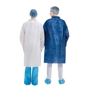 80gsm Doctor Lab Coats , Disposable Polypropylene Lab Coat With Buttons