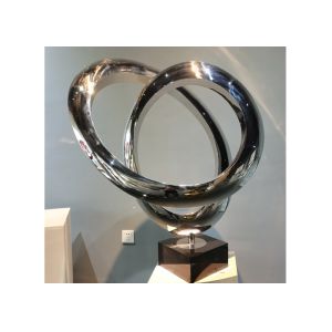 OEM Abstract Mirror Polished Indoor Decoration Stainless Steel Sculpture