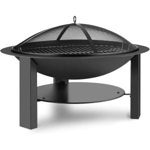 Brazier 30'' Fireplace 24'' Grill Tray Charcoal Barbecue Pit Stainless Steel