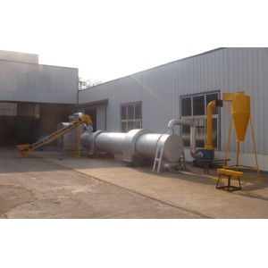 China 14kw Electric Energy Saving Sawdust Rotary Dryer For Rice Hull , Wood Shavings on sale