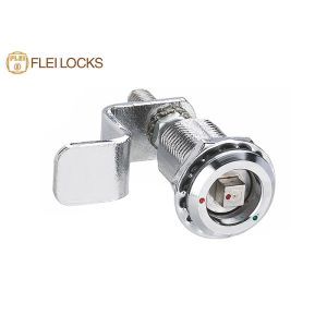 High Speed Rail Compartment Cylinder Cam Lock , Quarter Turn Lock With Exquisite