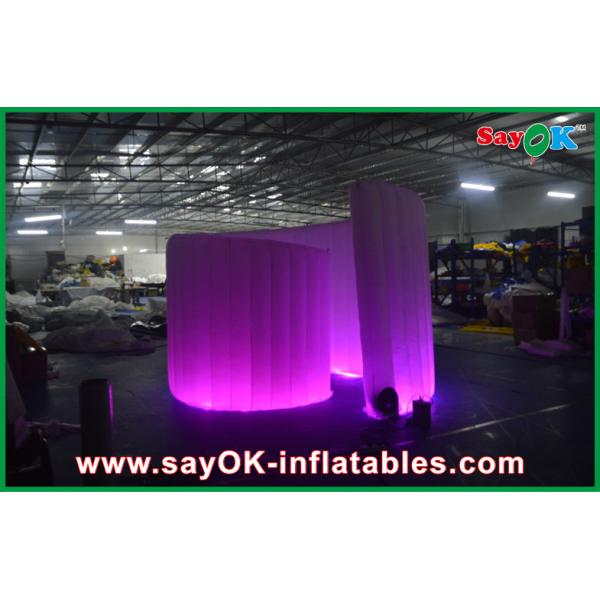 Advertising Booth Displays Blue Inflatable Advertising Led Spiral Party Event Photo Booth Green Colourful Tent