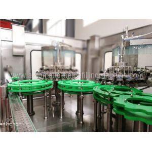 Glass Bottle Rinsing Corking Beverage Filling Machine For Nectar , Wine ,