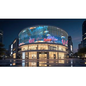 RGBW P20 Flexible Transparent LED Film Screen For Retail Store / Shopping Mall