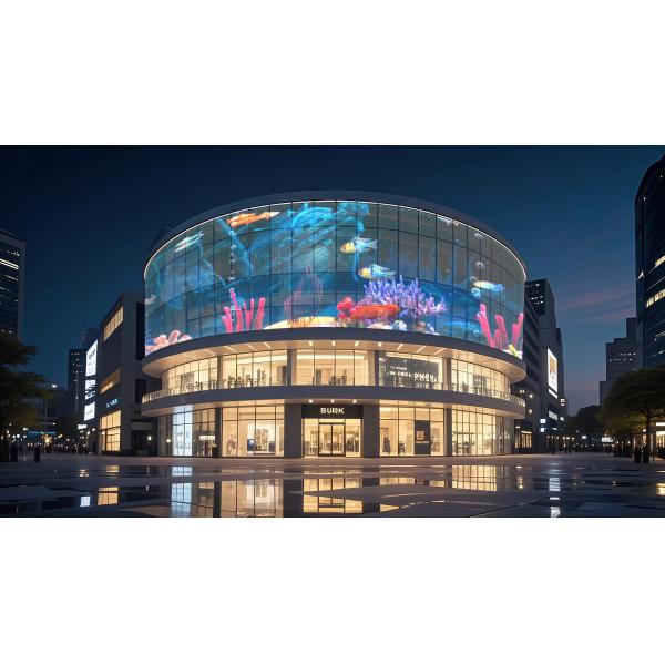 Quality RGBW P20 Flexible Transparent LED Film Screen For Retail Store / Shopping Mall wholesale