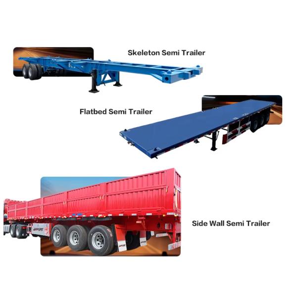 Hot Selling 40ft & 20ft &45ft& 53ft Steel Container Durable Flatbed Semi-Trailer for Normal Bulk Cargo Transport