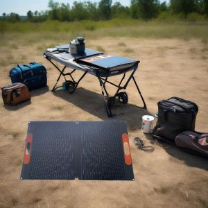 China 2 Fold Portable ETFE Solar Panel 100W for Outdoor Camping Backup for Wholesale and OEM Use on sale