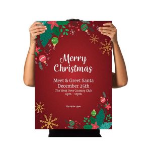 4C Glitter Finish C2S Paper Wall Posters For Decoration