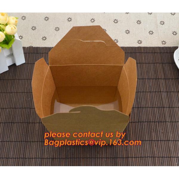 Quality brown kraft cardboard burger box for hamburger food with logo printing, Food Grade Paper box, Lunch box, Bento box, Frie wholesale