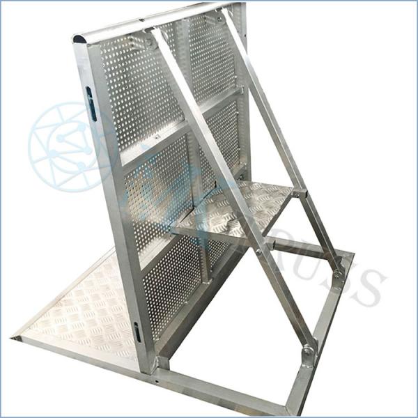 6061-T6 Aluminum Concert Stage Barrier 1.27m*1.0m*1.2m Unit Size