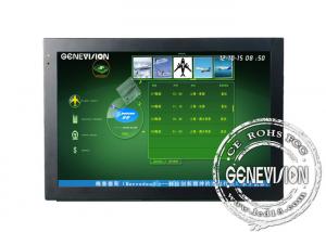 Cheap 24 Inch Touch Screen Digital Signage Support MP4 / MPEG1 / MPG2 for sale