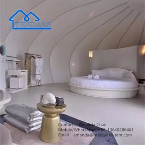 Customized Family Snail Shape Resort Hotel Tent Membrane Structurel Hotel Tent