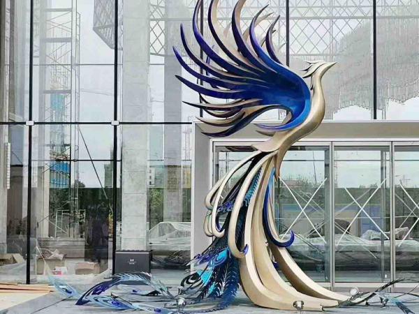Quality ODM 3.5m Height Outdoor Color Painted Modern Bronze Sculpture wholesale
