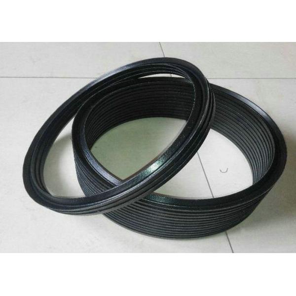 Quality Black NBR FKM PTFE Hydraulic Vee Packing Seal with 70-80 Shore A Hardness and 5in1, 7in1 Quantity for Industrial Applications wholesale
