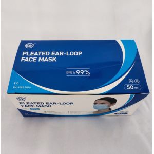 Surgical face mask 3 layers unti-virus smog dust protective 3 ply disposable