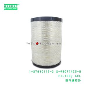 1-87610115-2 8-98071423-0 Air Clean Filter 1876101152 8980714230 for ISUZU FVM
