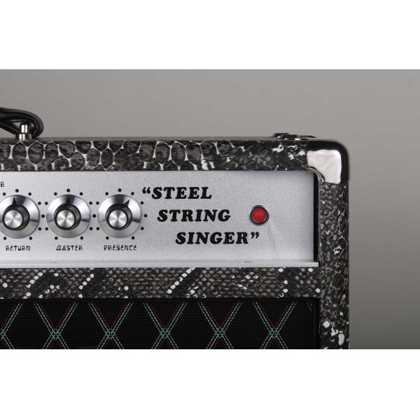 Custom SSS Steel String Singer Tone Deluxe Handwired Guitar Amp Head 100W with Imported Snake Tolex Vox Grill Cloth