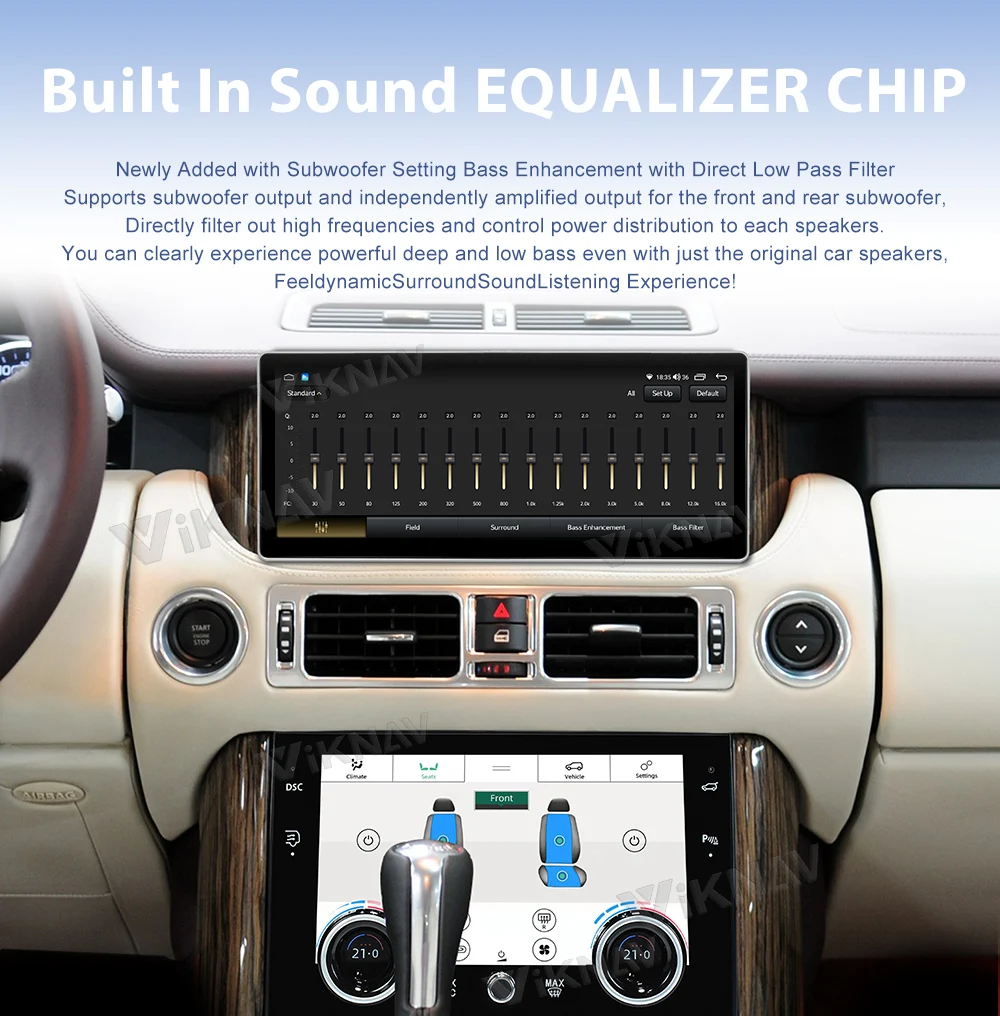 12.3inch Car Radio For Land Range Rover Vogue V8 L322 2002-2012 Touch Screen GPS Navigation Multimedia Stereo Player