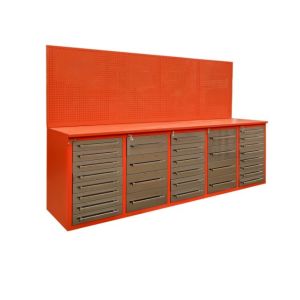Durable Cold Rolled Steel Tool Cabinet Metal Storage Workbench with Drawers