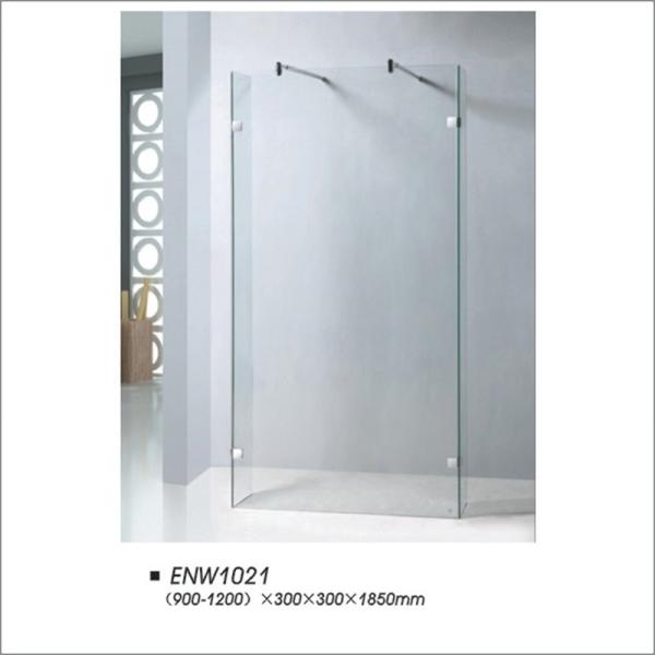 Quality Frameless Walk In Shower Screen With Two Side Door Tempered Glass OEM / ODM wholesale