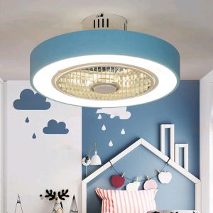 Macaron Fan ceiling with remote control dimming 19 inch fan lamp for girl