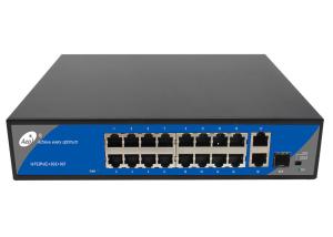 16+2 POE Switch with 16 10/100Mbps POE and 2 Gigabit Uplink and 1 Gigabit SFP Port