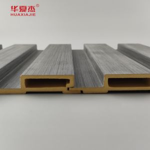 New Product Wpc Fluted Wall Panel Laminated Wood Grain Wpc Panels Install Easily