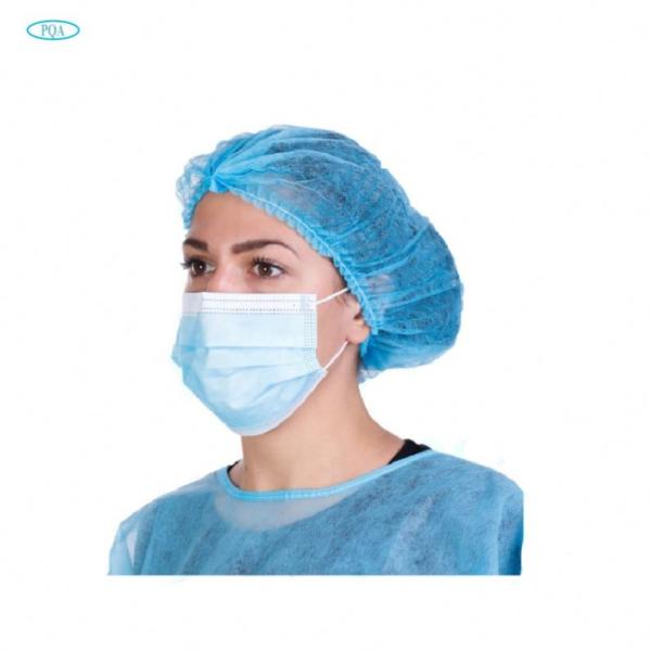 Quality High Breathability Disposable Medical Mask , Disposable Face Mask Blue And White wholesale
